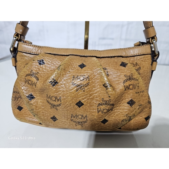 MCM Visetos Baguette Bag Cognac - Picture 11 of 14